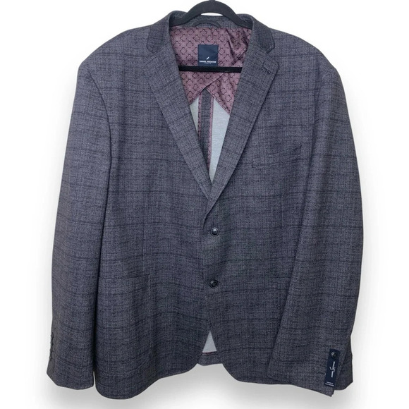 Other - Daniel Hechter NWOT Purple Hue Plaid Sport Coat Blazer  Size 2X